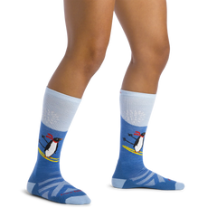 Kids Penguin Peak Over-the-Calf Midweight Ski & Snowboard Socks